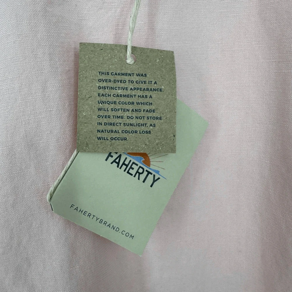 Faherty Men Malibu Chino Shorts Linen Cotton 10